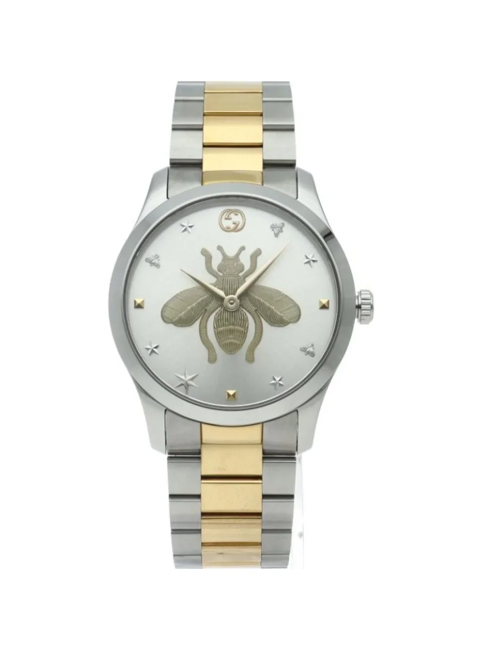 Gucci G-timeless Watch 126.4 SS Silver Polished